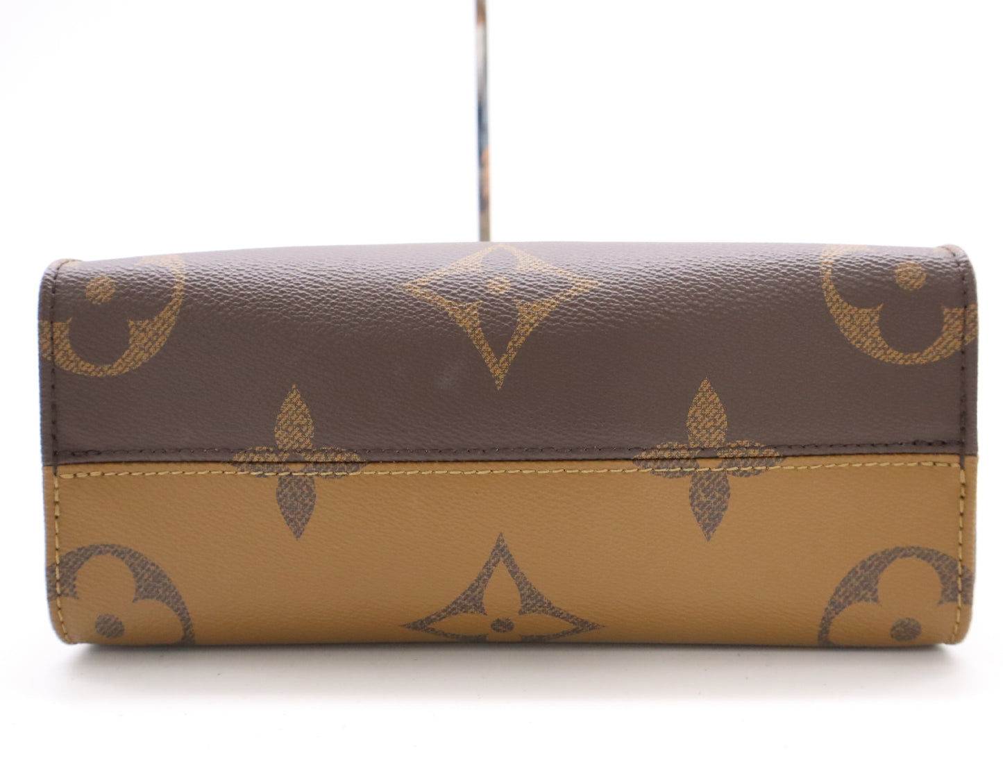 LOUIS VUITTON M46373 Monogram Reverse Canvas On-the-Go PM RFID Verified Tote Bag