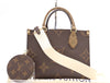 LOUIS VUITTON M46373 Monogram Reverse Canvas On-the-Go PM RFID Verified Tote Bag