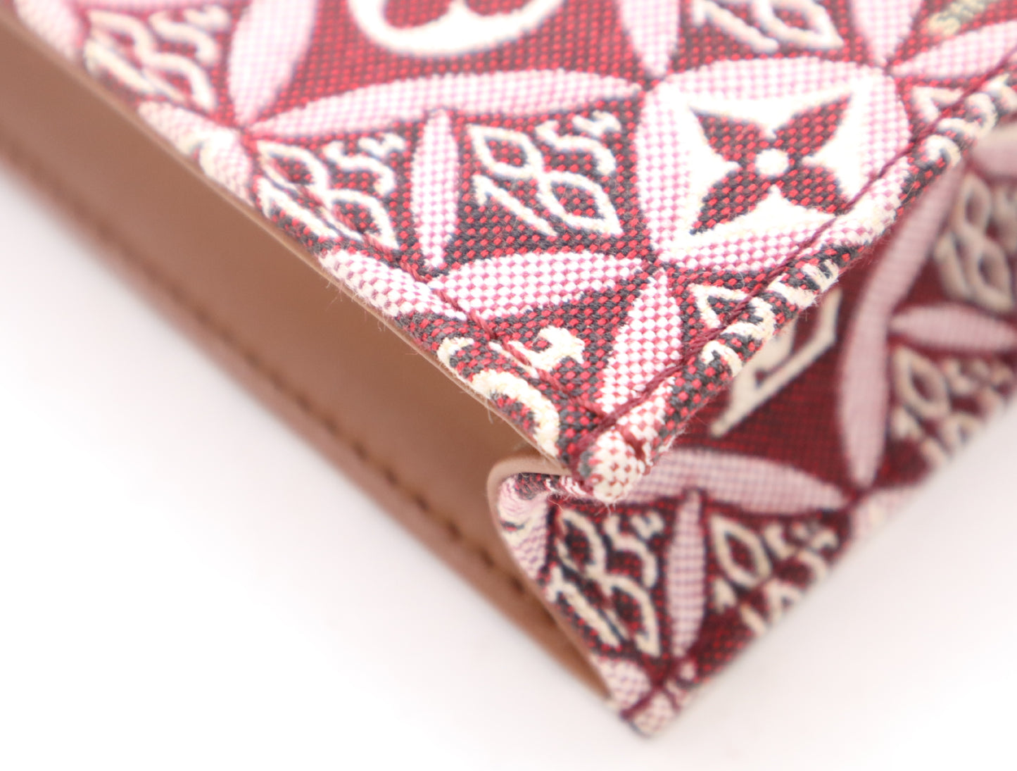 LOUIS VUITTON M69846 Monogram Jacquard Petite Sac Plat Bordeaux RFID Verified Shoulder Bag