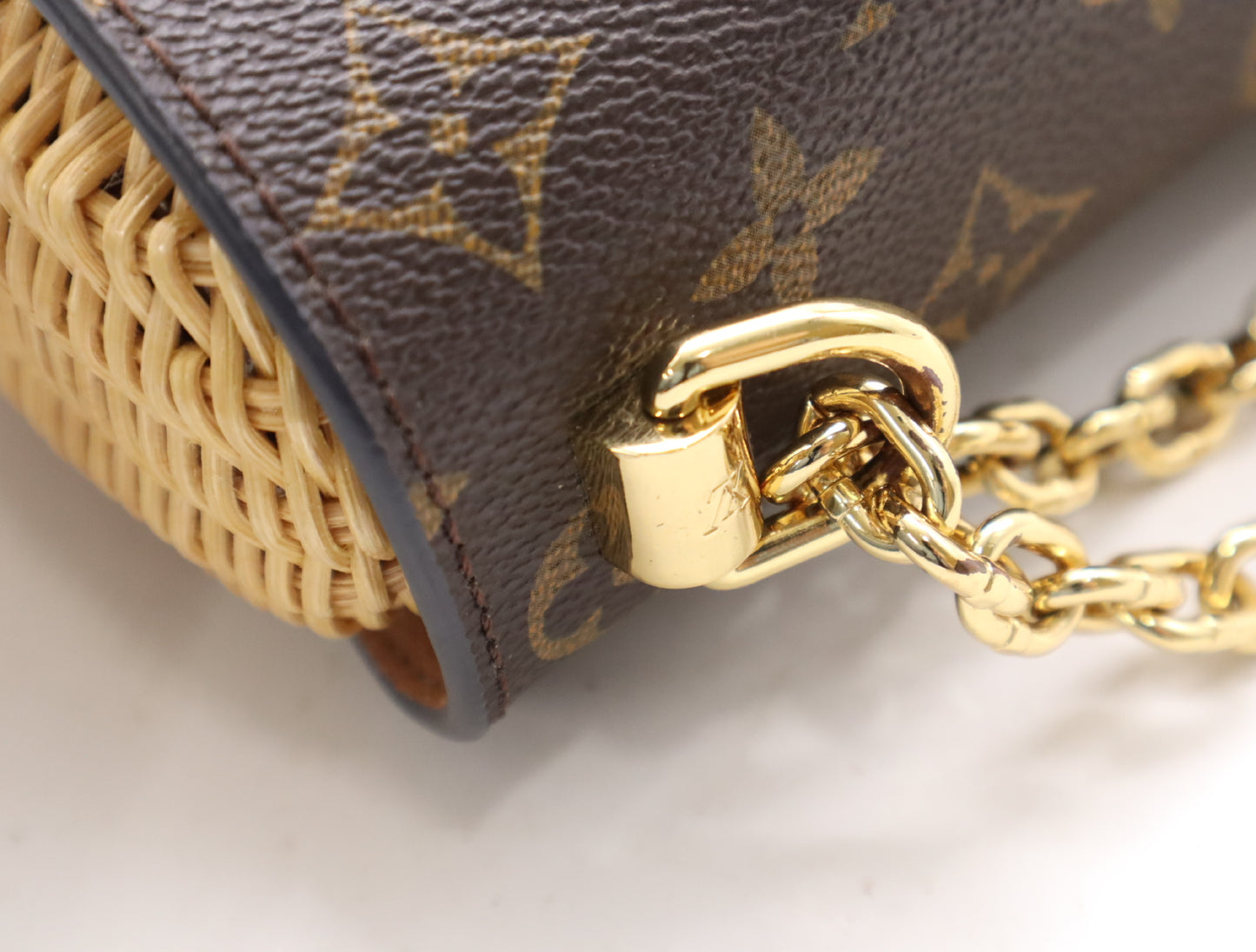 LOUIS VUITTON M44296 Monogram Twist PM Shoulder Bag with Mirror