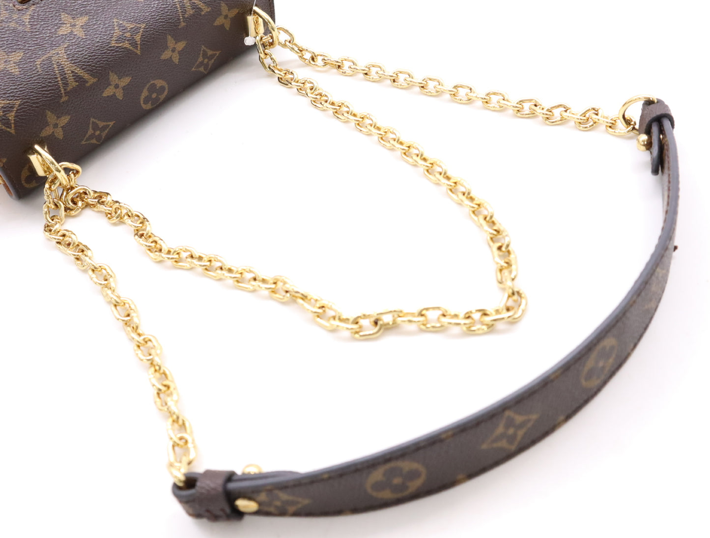 LOUIS VUITTON M44296 Monogram Twist PM Shoulder Bag with Mirror