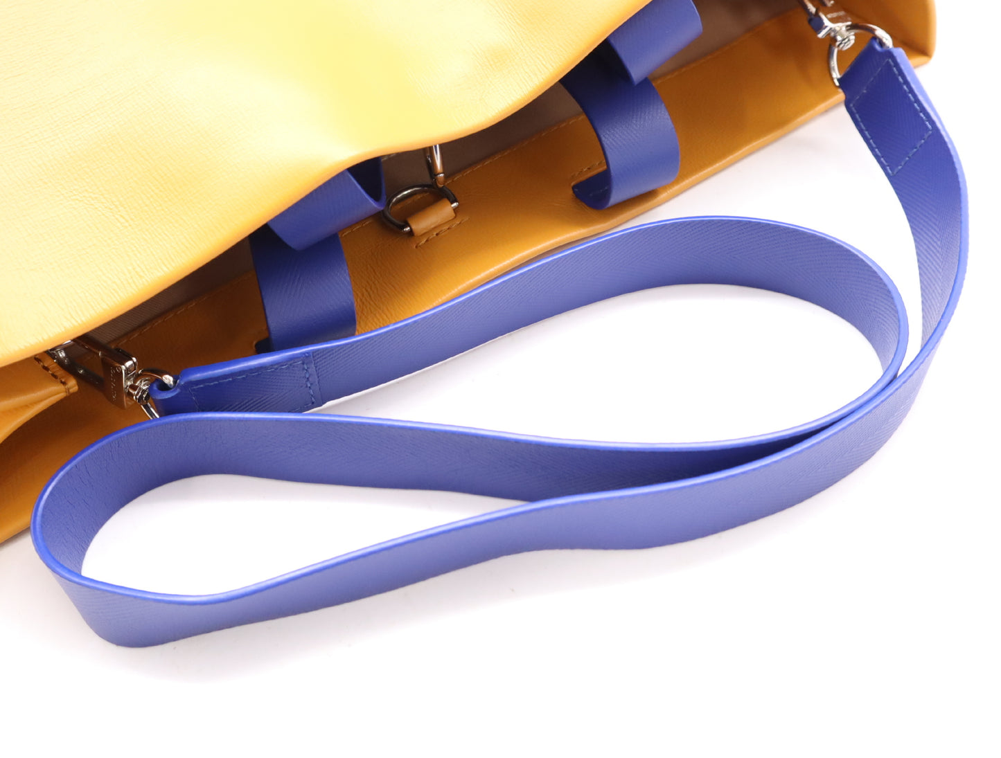 LOUIS VUITTON M24457 Leather Shopper Tote MM with Shoulder Strap, Box, and Dust Bag