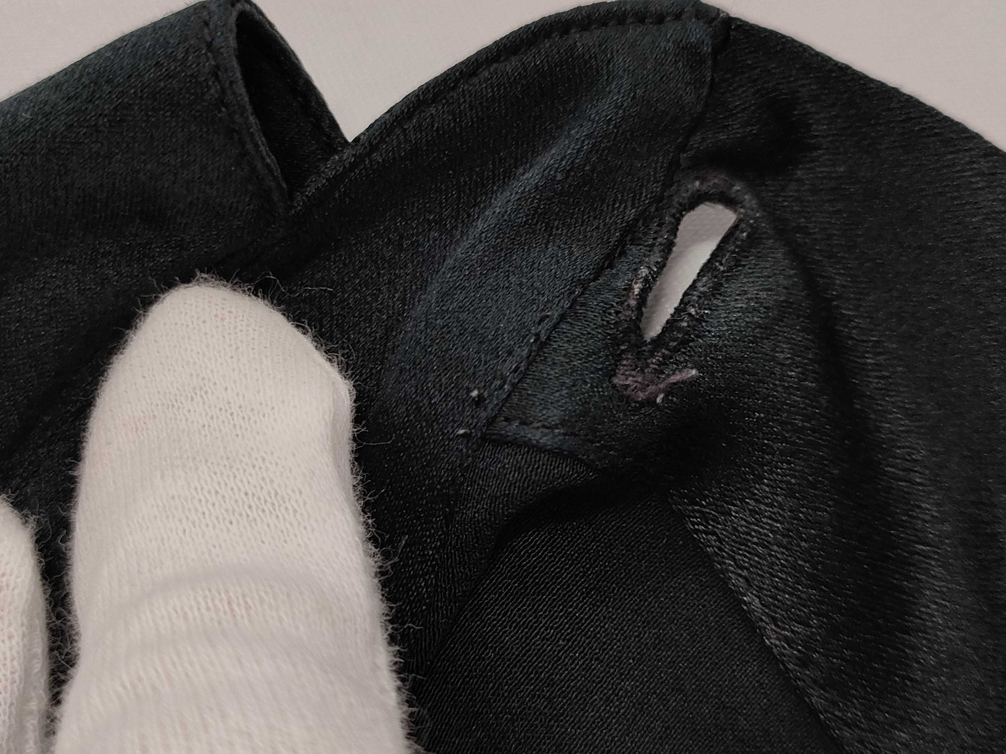 CHANEL Silk Shirt, Black, with Belt, Size M-L