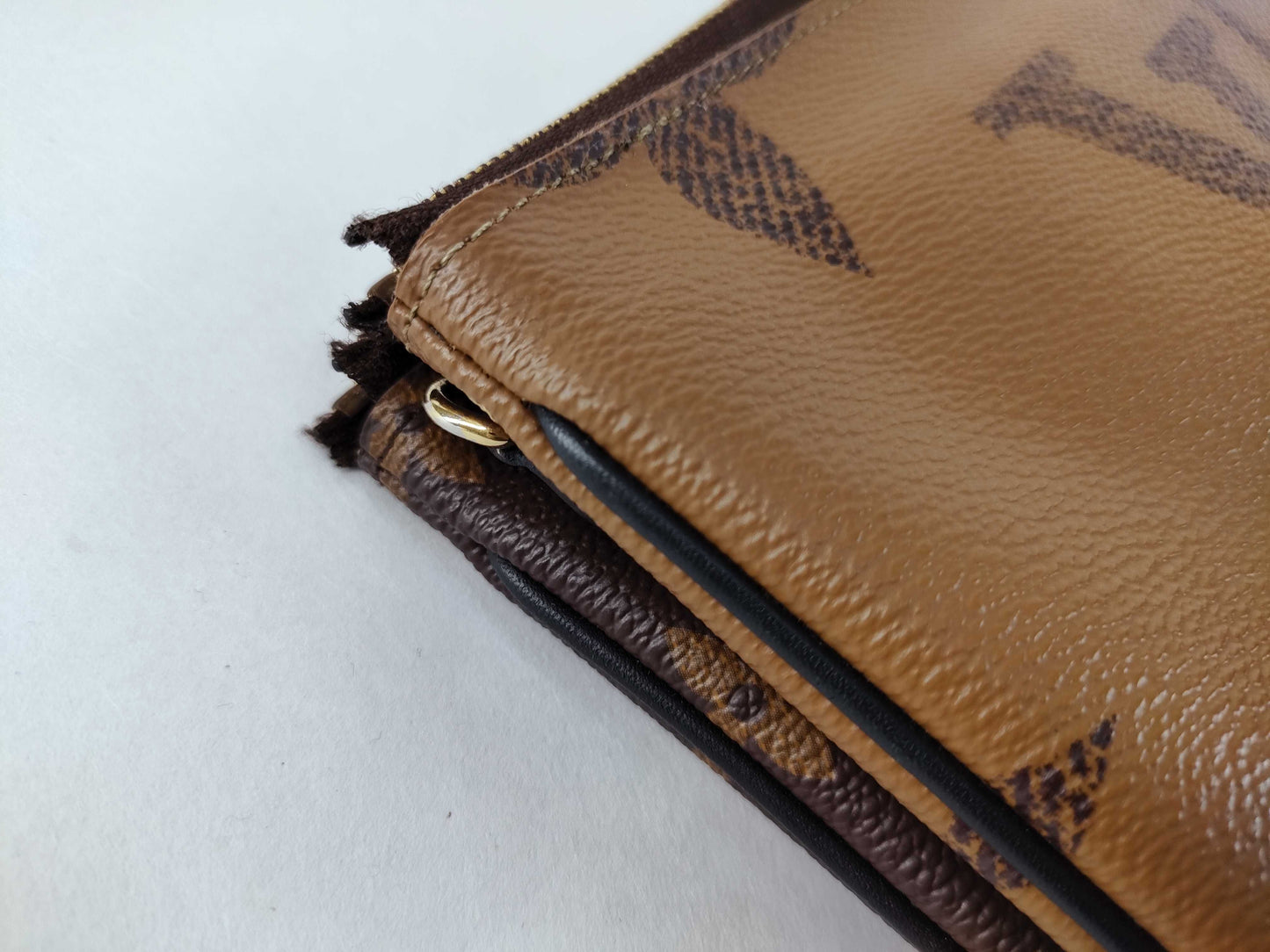 LOUIS VUITTON Monogram Bag LV Shoulder Wallet Pochette Double Zip M69203 Giant Reverse Bag Shoulder Bag
