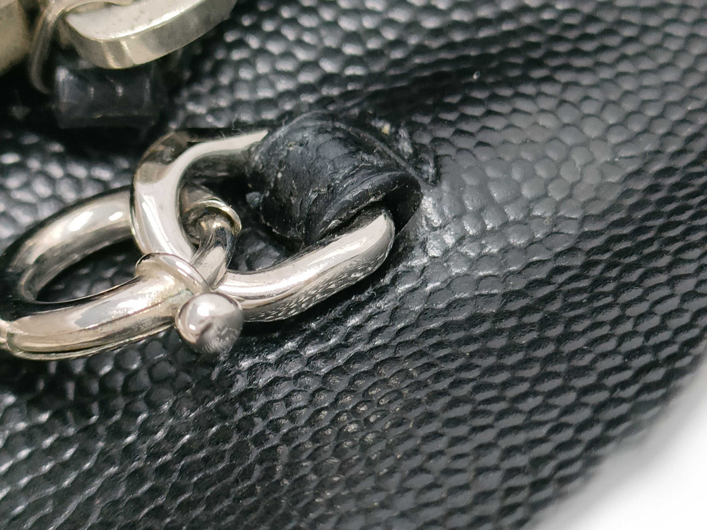 Yves Saint Laurent YSL Chain Wallet Black Silver Hardware Shoulder Bag