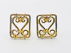 CELINE Heart Square Rectangle Earrings