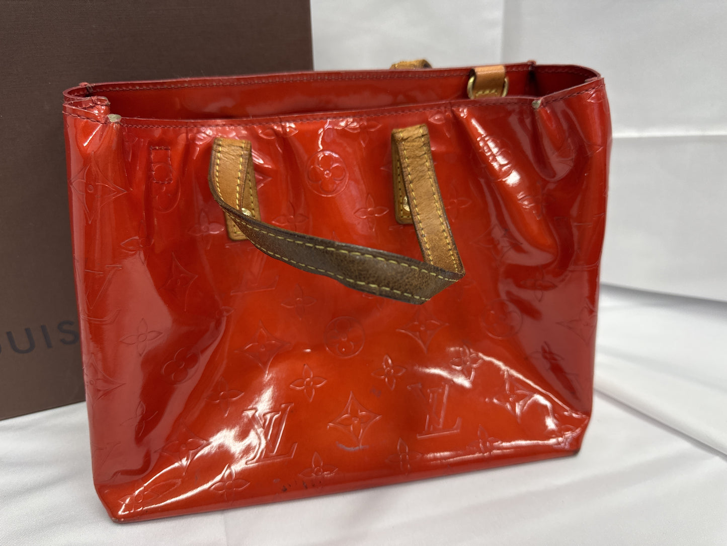 LOUIS VUITTON Lead PM Rouge Handbag
