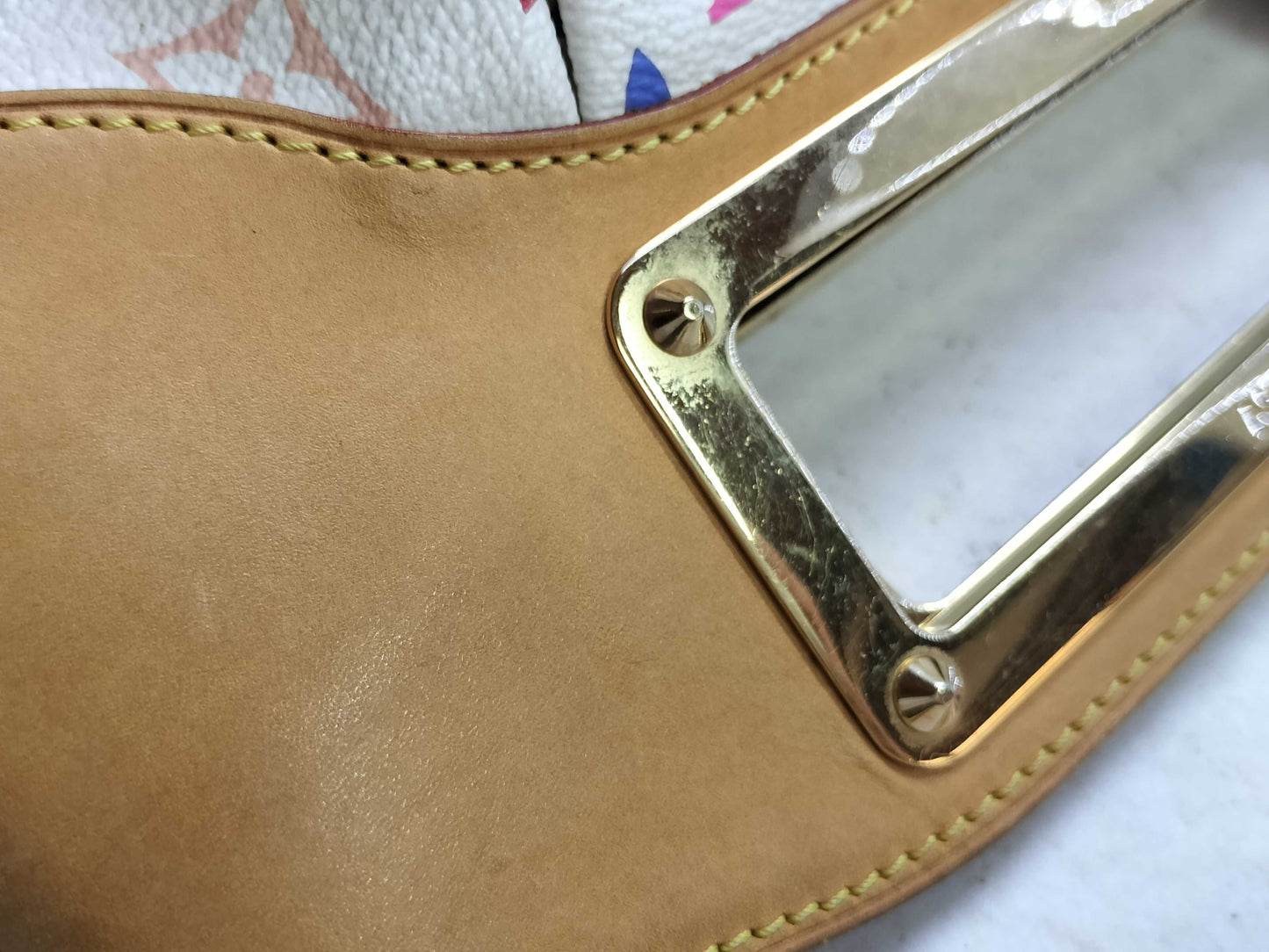 LOUIS VUITTON Monogram Multicolor Louis Vuitton Multicolor Blanc Judy PM Shoulder Bag