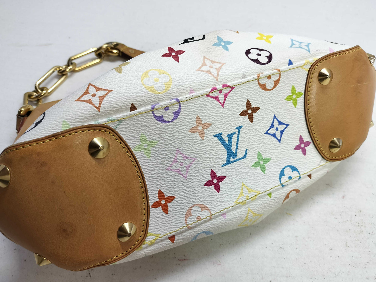 LOUIS VUITTON Monogram Multicolor Louis Vuitton Multicolor Blanc Judy PM Shoulder Bag
