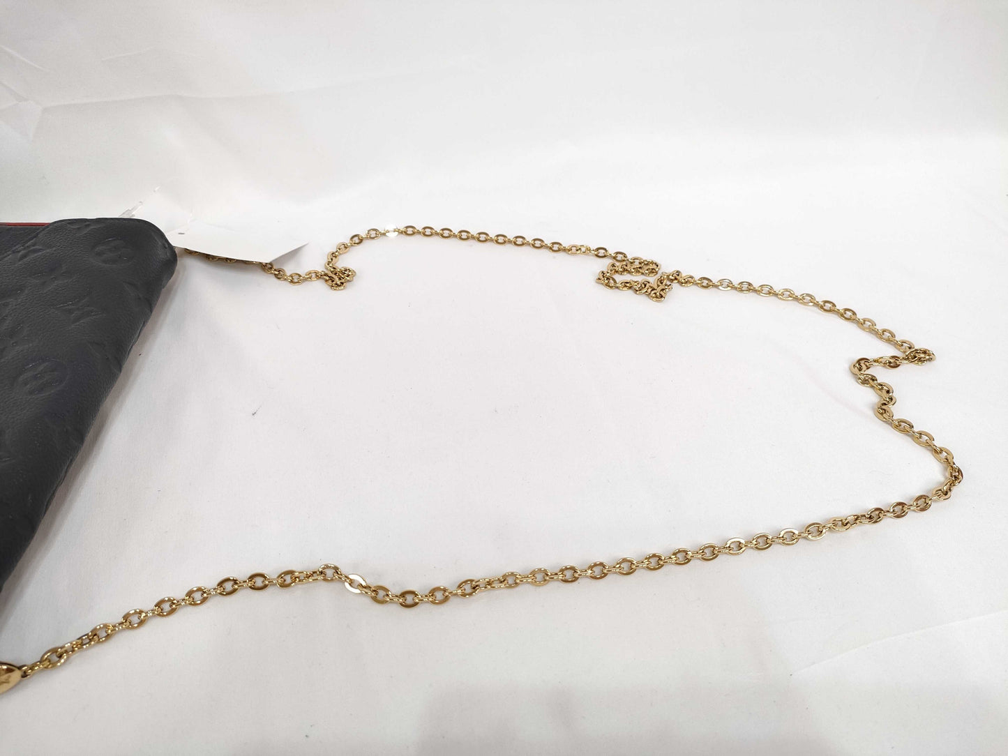 LOUIS VUITTON M64099 Monogram LOUIS VUITTON Pochette Felicie Navy Chain Wallet M64099 Shoulder Bag