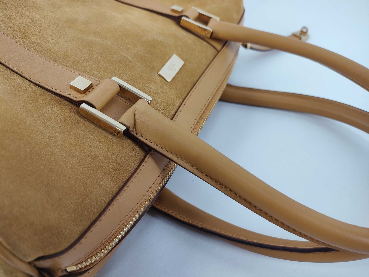 GUCCI Suede Mini Boston Bag 000.0851 Handbag