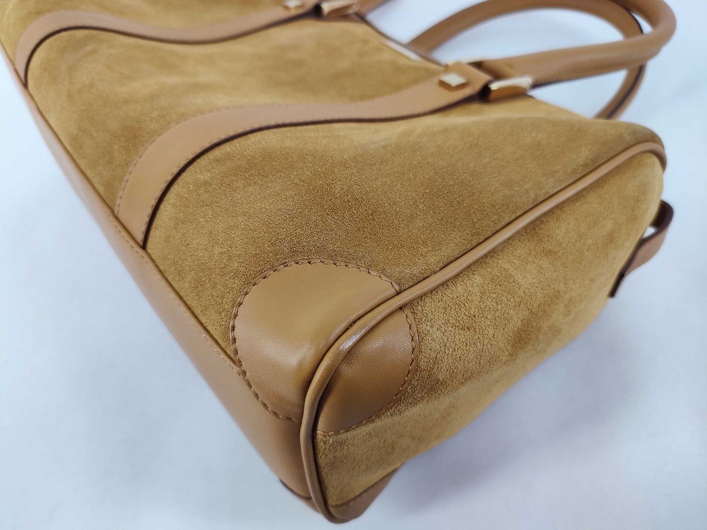 GUCCI Suede Mini Boston Bag 000.0851 Handbag