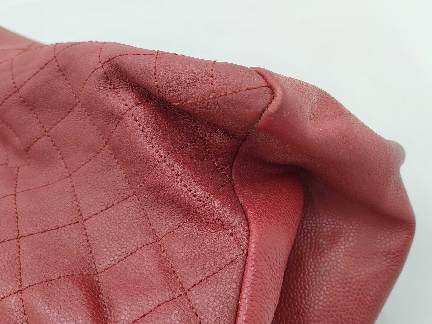 CHANEL Matte Lace Shoulder Bag Tote Bag