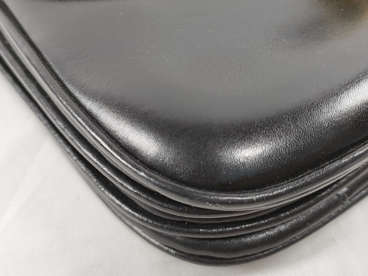 CELINE Shoulder Bag Leather Black Shoulder Bag