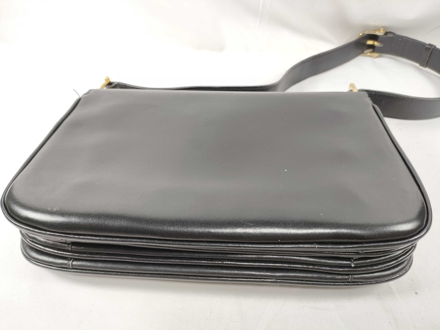 CELINE Shoulder Bag Leather Black Shoulder Bag