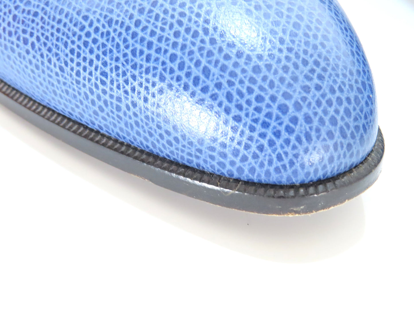 HERMES shoes blue pumps