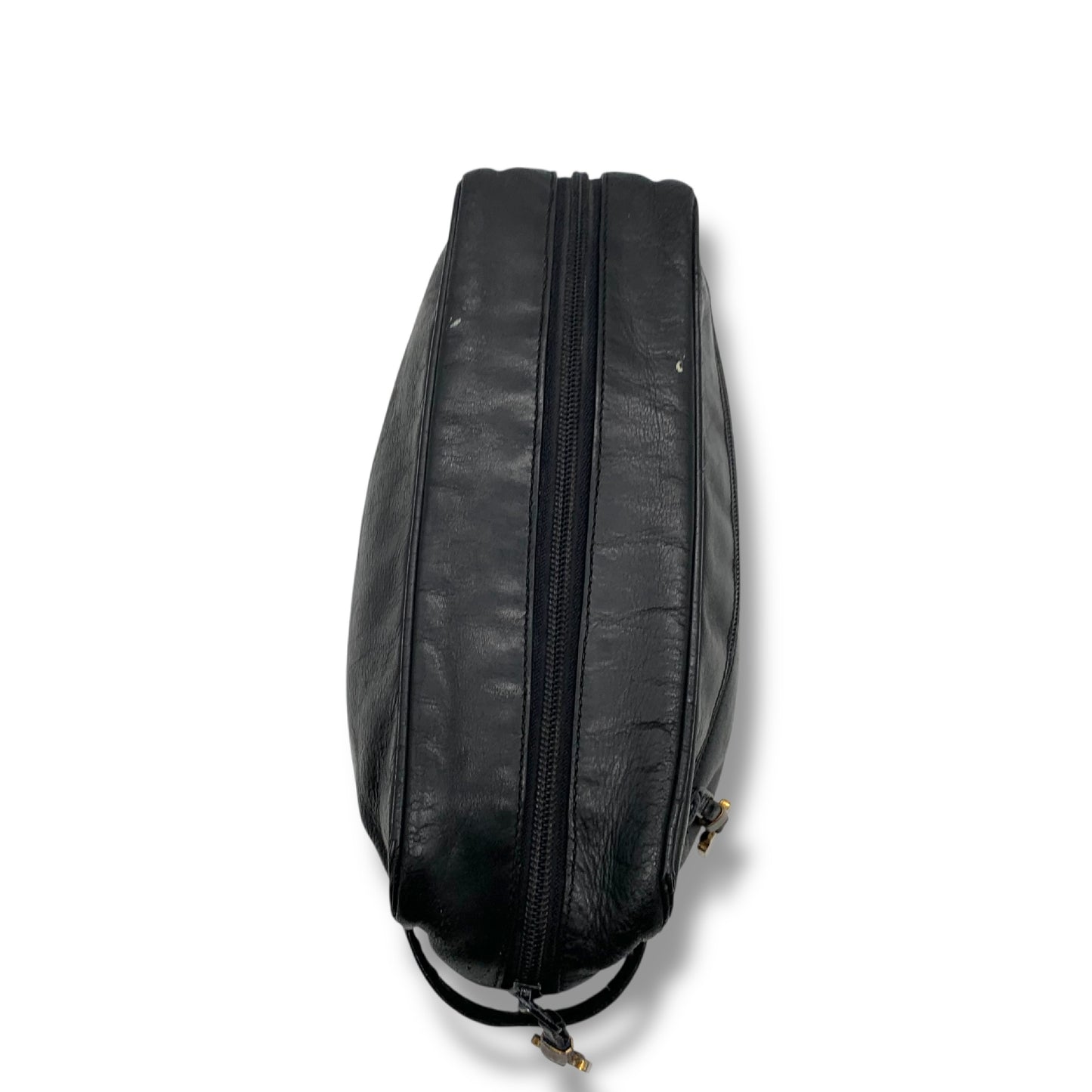 LOEWE Leather Anagram Clutch Bag Black Second Bag