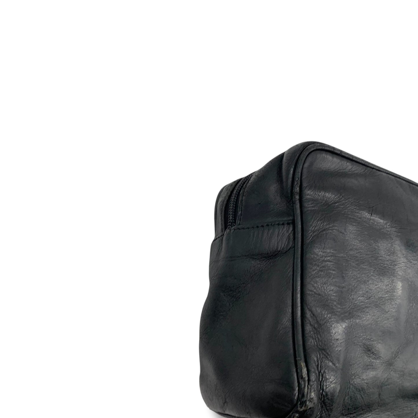 LOEWE Leather Anagram Clutch Bag Black Second Bag