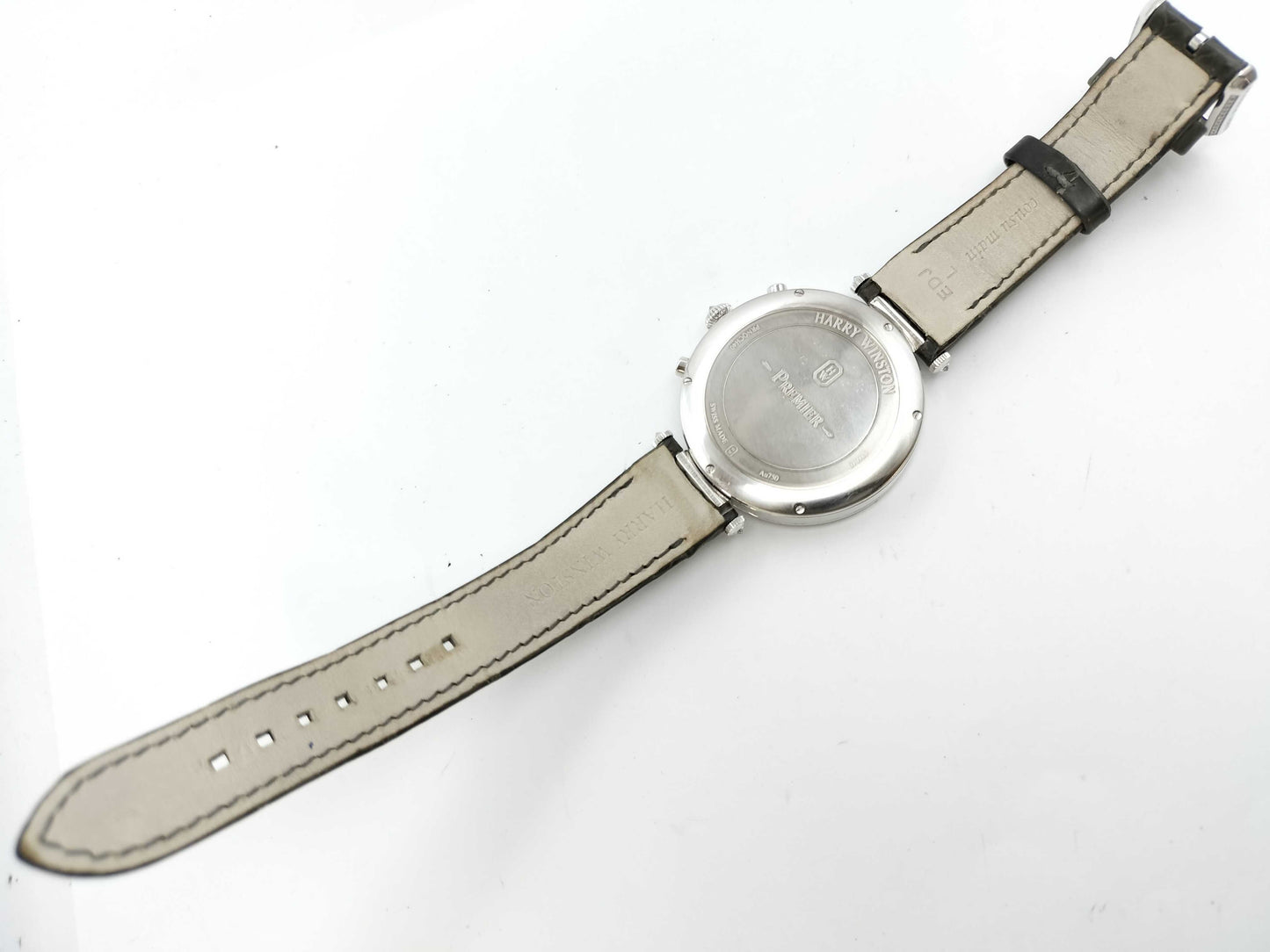 HARRY WINSTON Premiere PRNQCH40WW001 070925 Quartz K18 Shell Dial Men's Watch