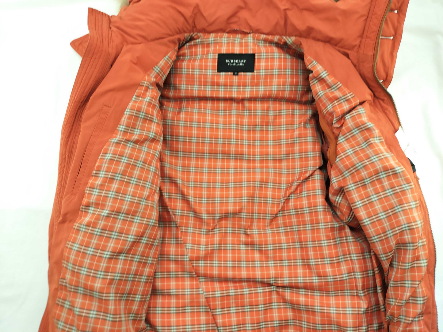 BURBERRY BLACK LABEL Orange Down 4-Way Coat