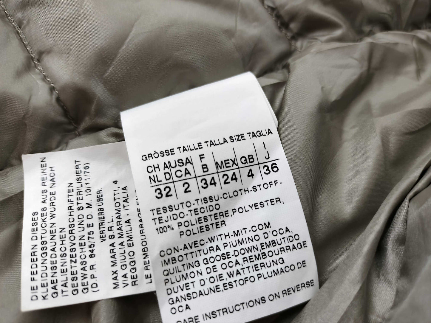 Max Mara down vest