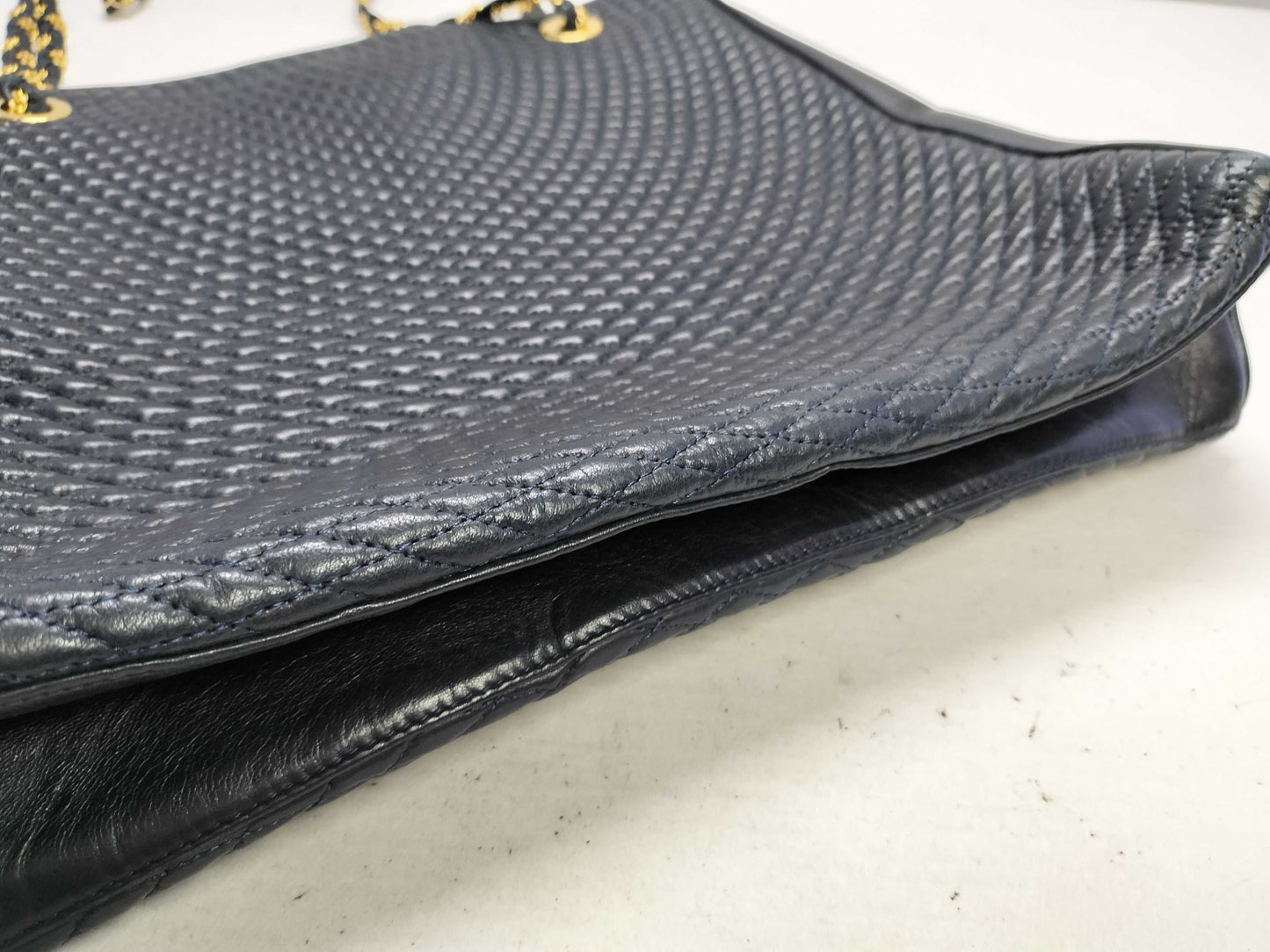 BALLY Quilted Chain Tote Bag in Black