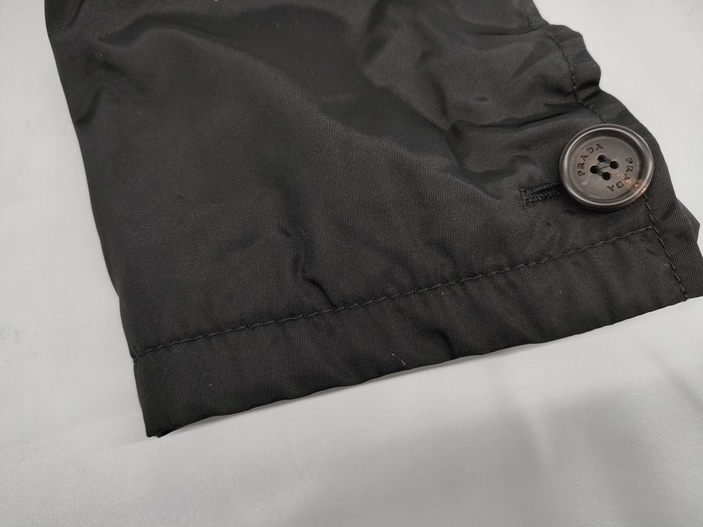 PRADA PRADA Prada Double-Breasted Coat, Padded, Black, Men's, Size S