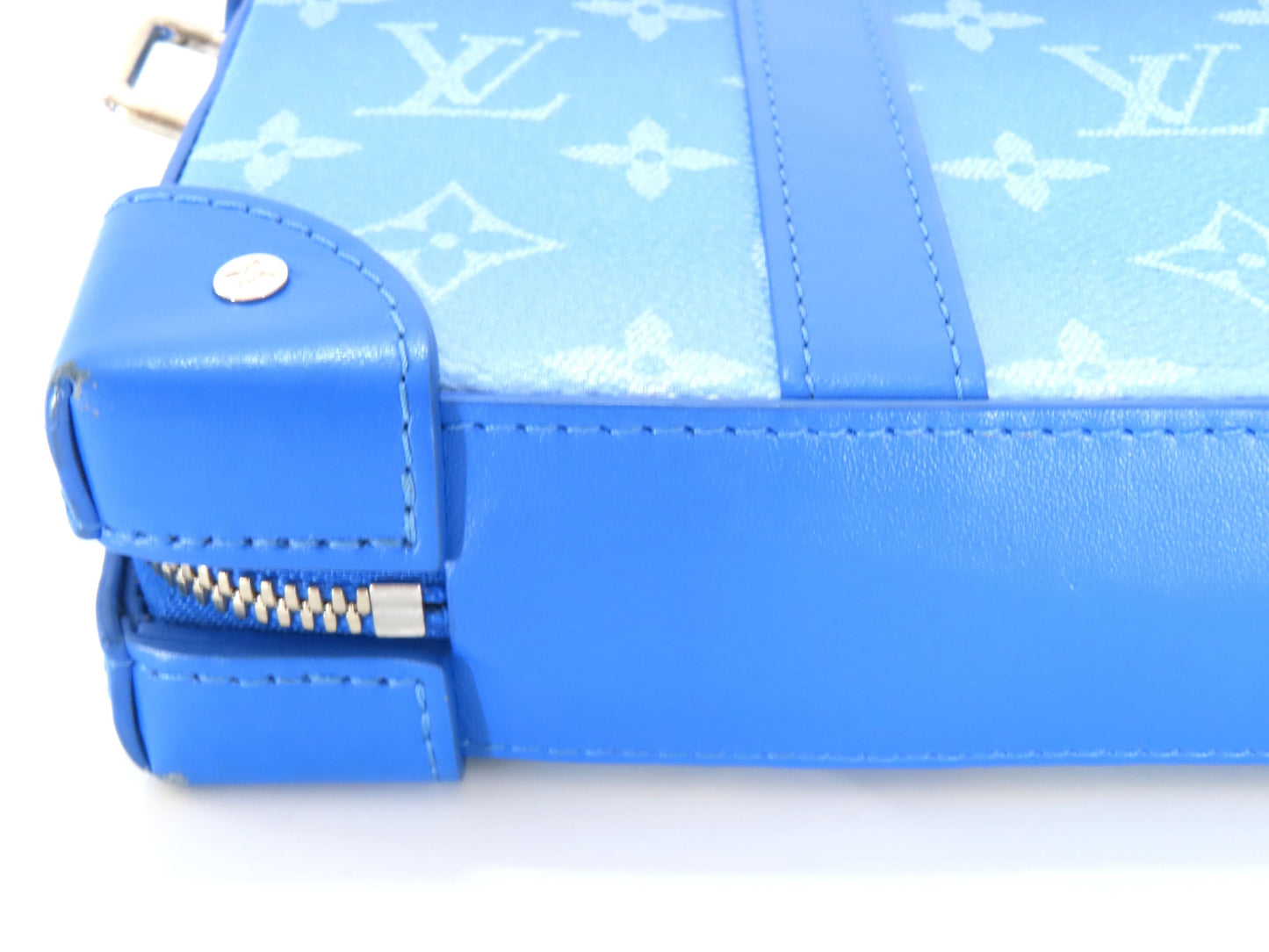 LOUIS VUITTON Soft Trunk Monogram Clouds M45432 TJ3280 Blue Bag
