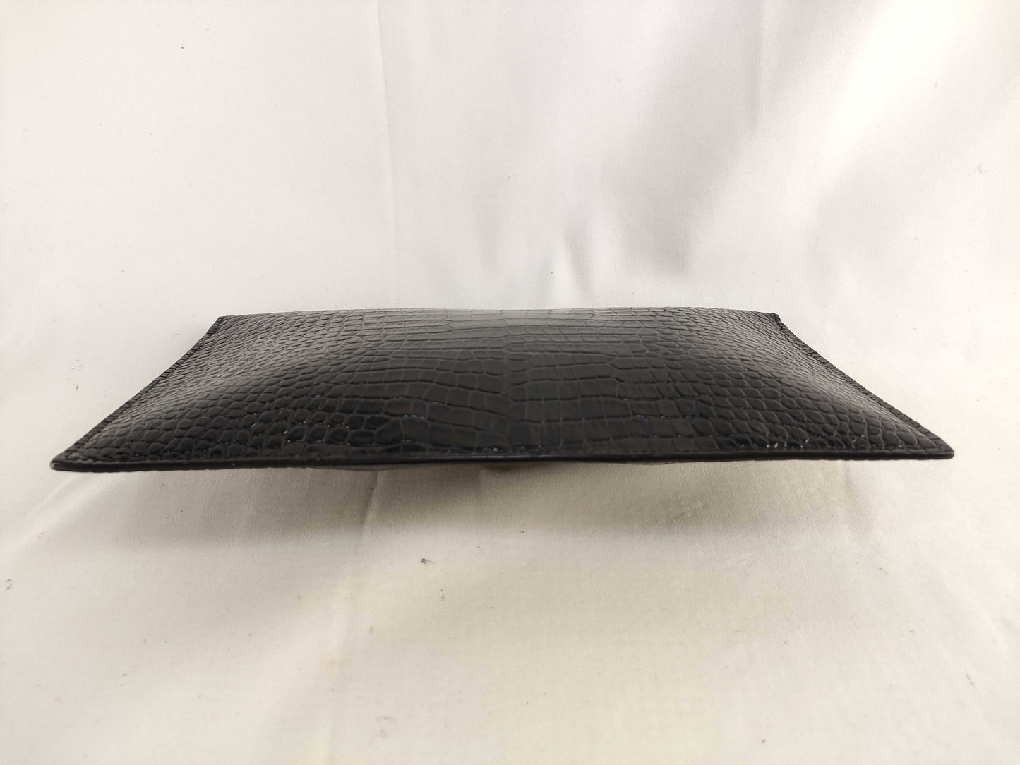 SAINT LAURENT FR-SAINT LAURENT CLUTCH MOC CROC YSL LOGO Clutch Bag