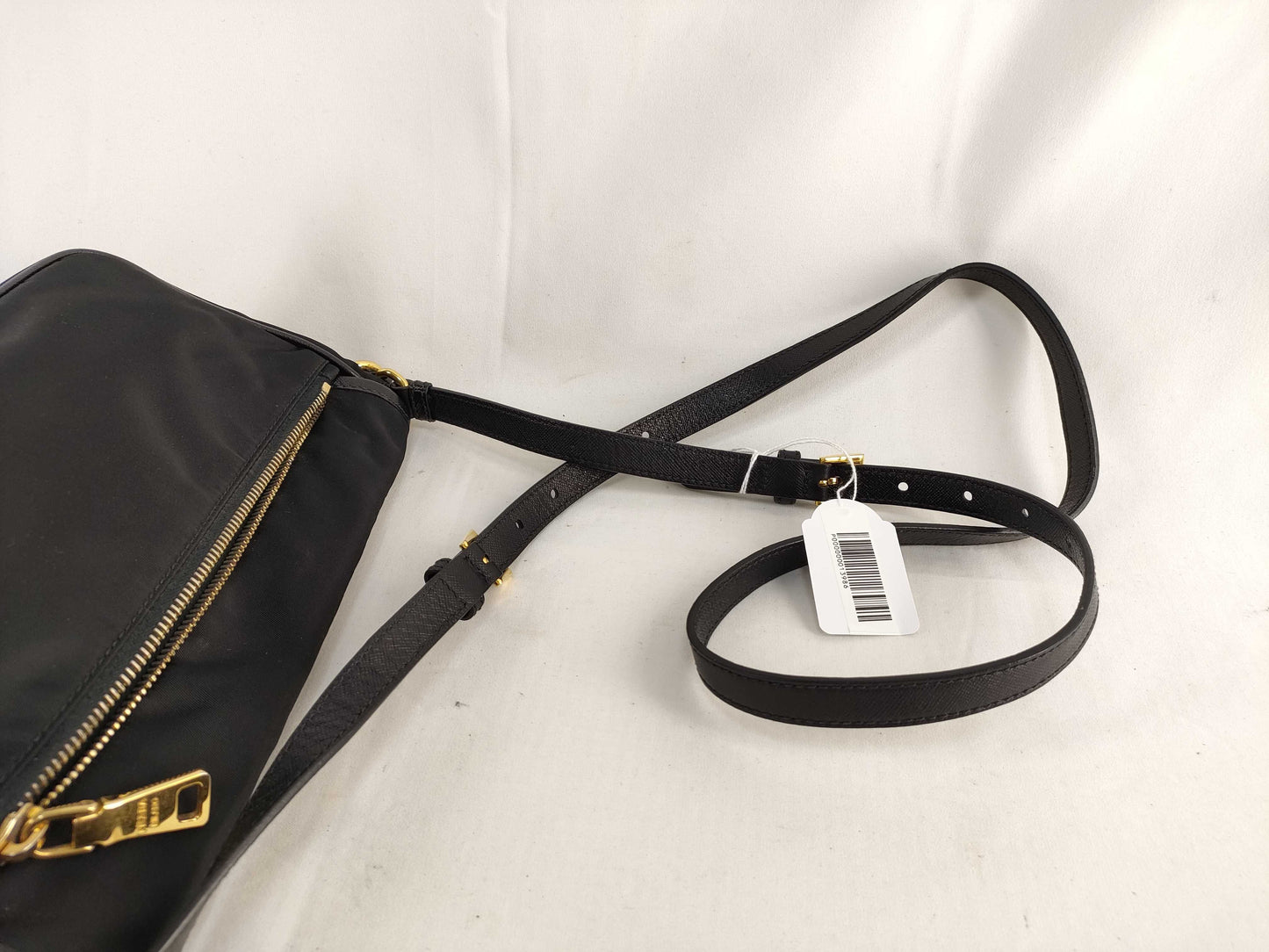 PRADA FR - Prada Shoulder bag Black Nylon Gold metal fittings Shoulder bag