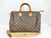 LOUIS VUITTON M41524 Monogram Speedy 35 M41524 FH8911 Brown Handbag