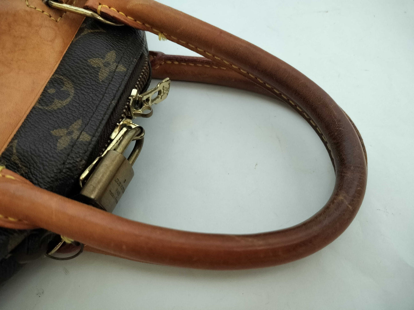 LOUIS VUITTON M47270 Monogram Deauville Handbag, Brown, Unknown Serial Number