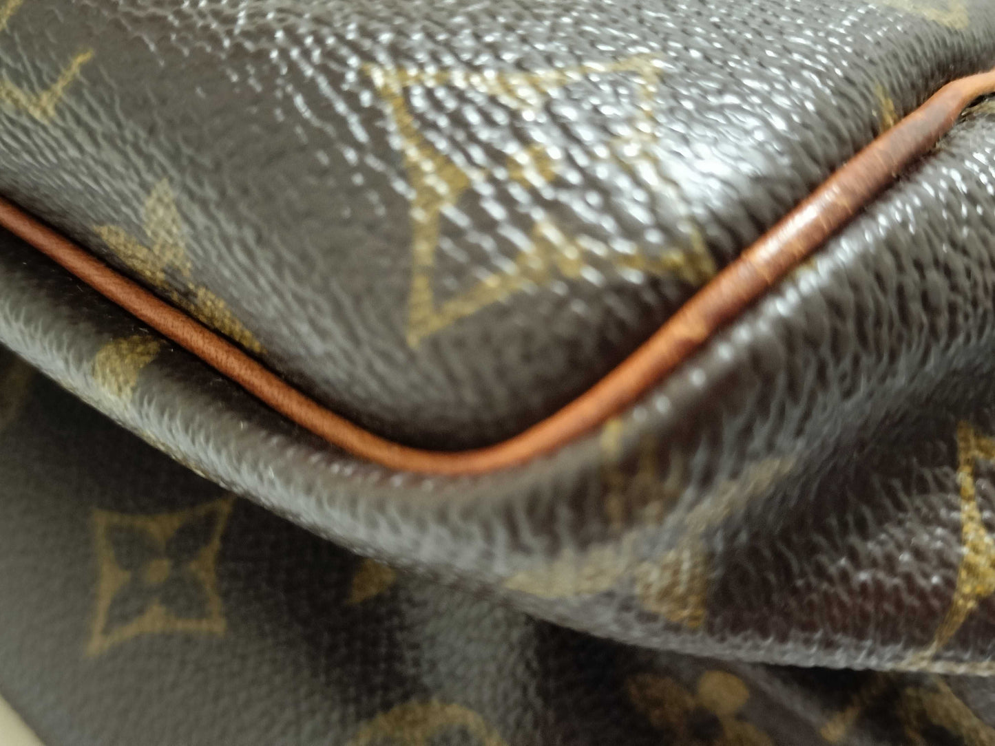 LOUIS VUITTON M47270 Monogram Deauville Handbag, Brown, Unknown Serial Number