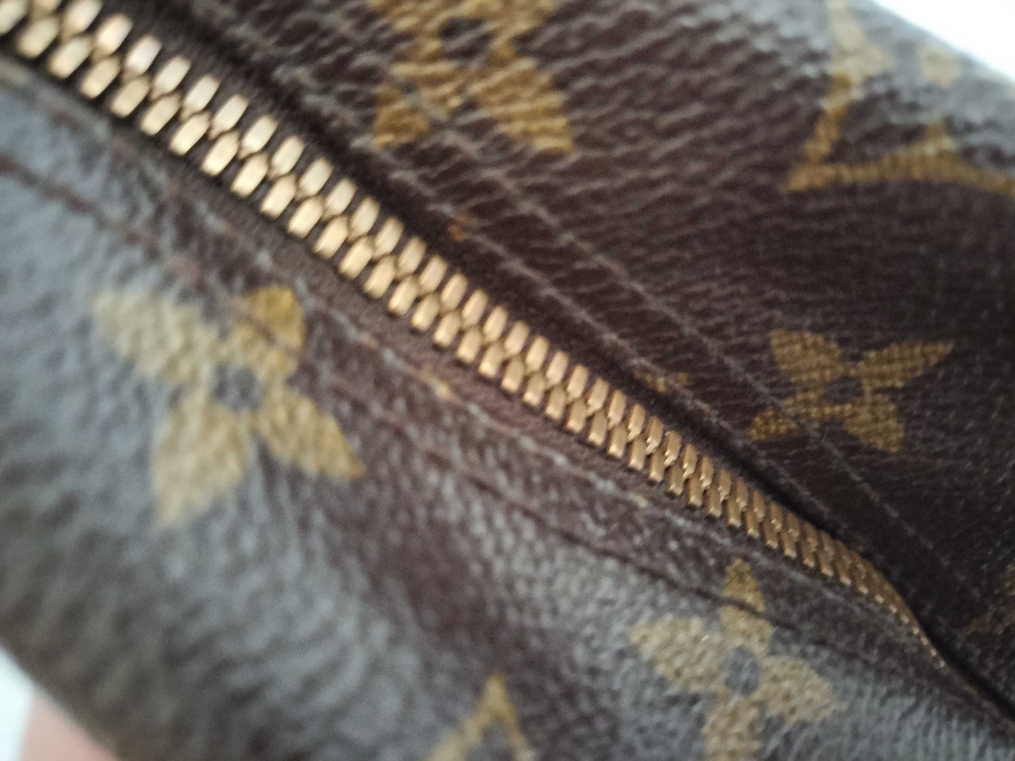 LOUIS VUITTON M47270 Monogram Deauville Handbag, Brown, Unknown Serial Number