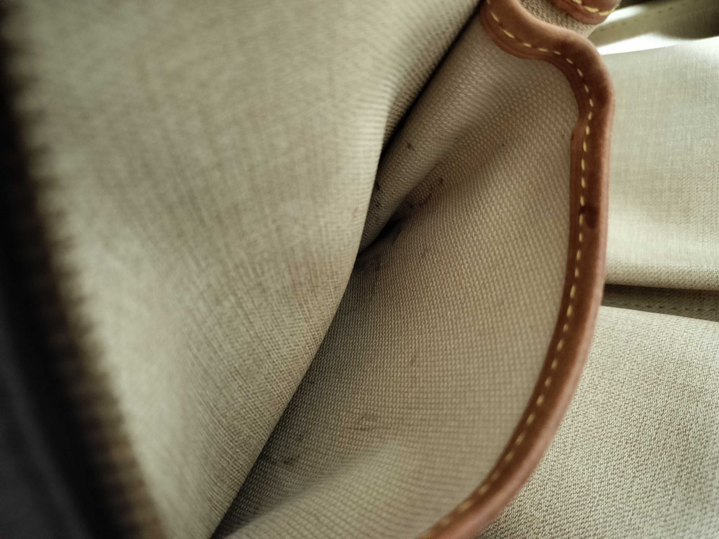 LOUIS VUITTON M47270 Monogram Deauville Handbag, Brown, Unknown Serial Number