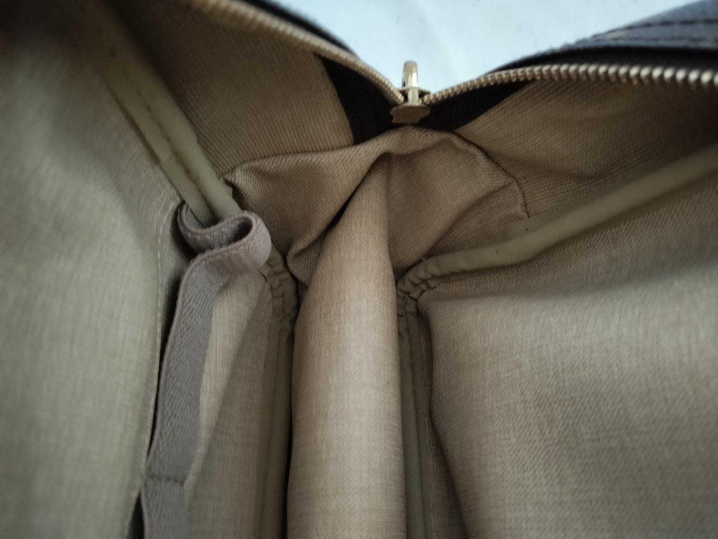 LOUIS VUITTON M47270 Monogram Deauville Handbag, Brown, Unknown Serial Number