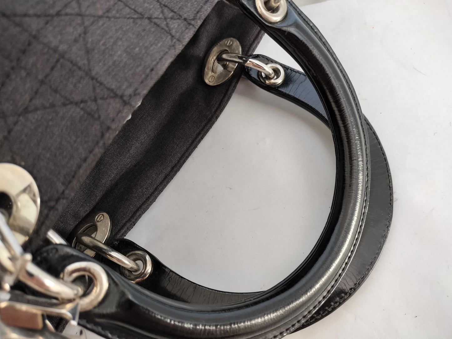 Dior Lady Dior Christian Dior Lady Dior Cannage Nylon Handbag