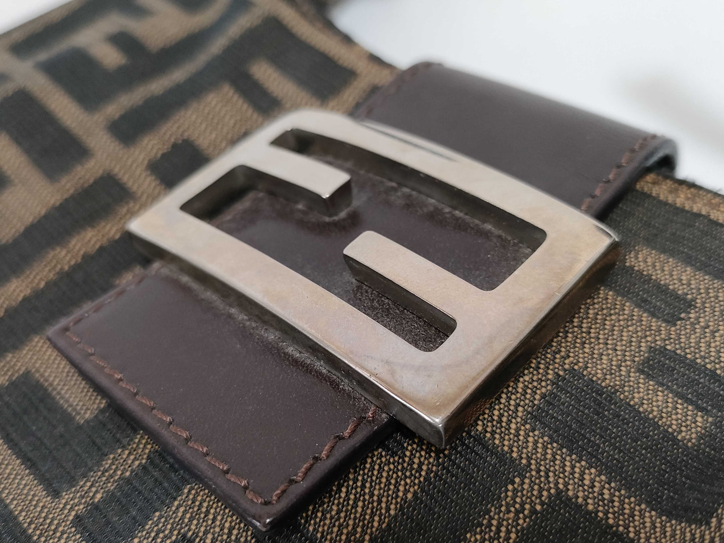 FENDI Zucca Mamma Bucket Tote Bag