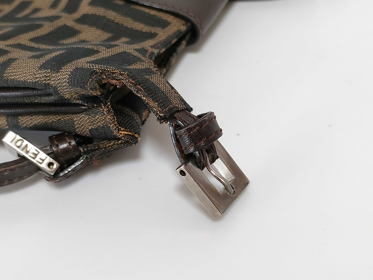 FENDI Zucca Mamma Bucket Tote Bag
