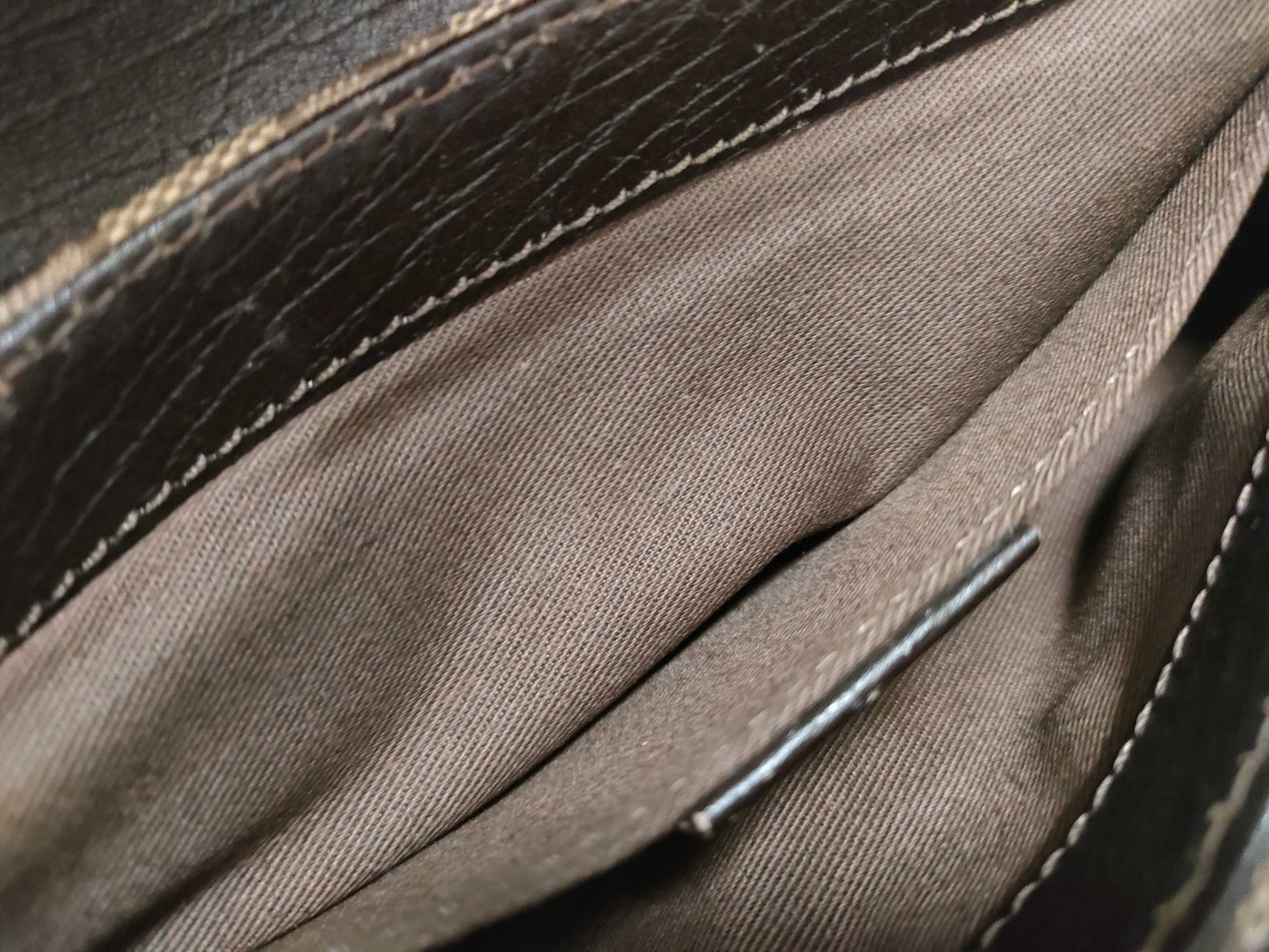 GUCCI GG Canvas Shoulder Bag with Horsebit Hardware and GG Pattern
