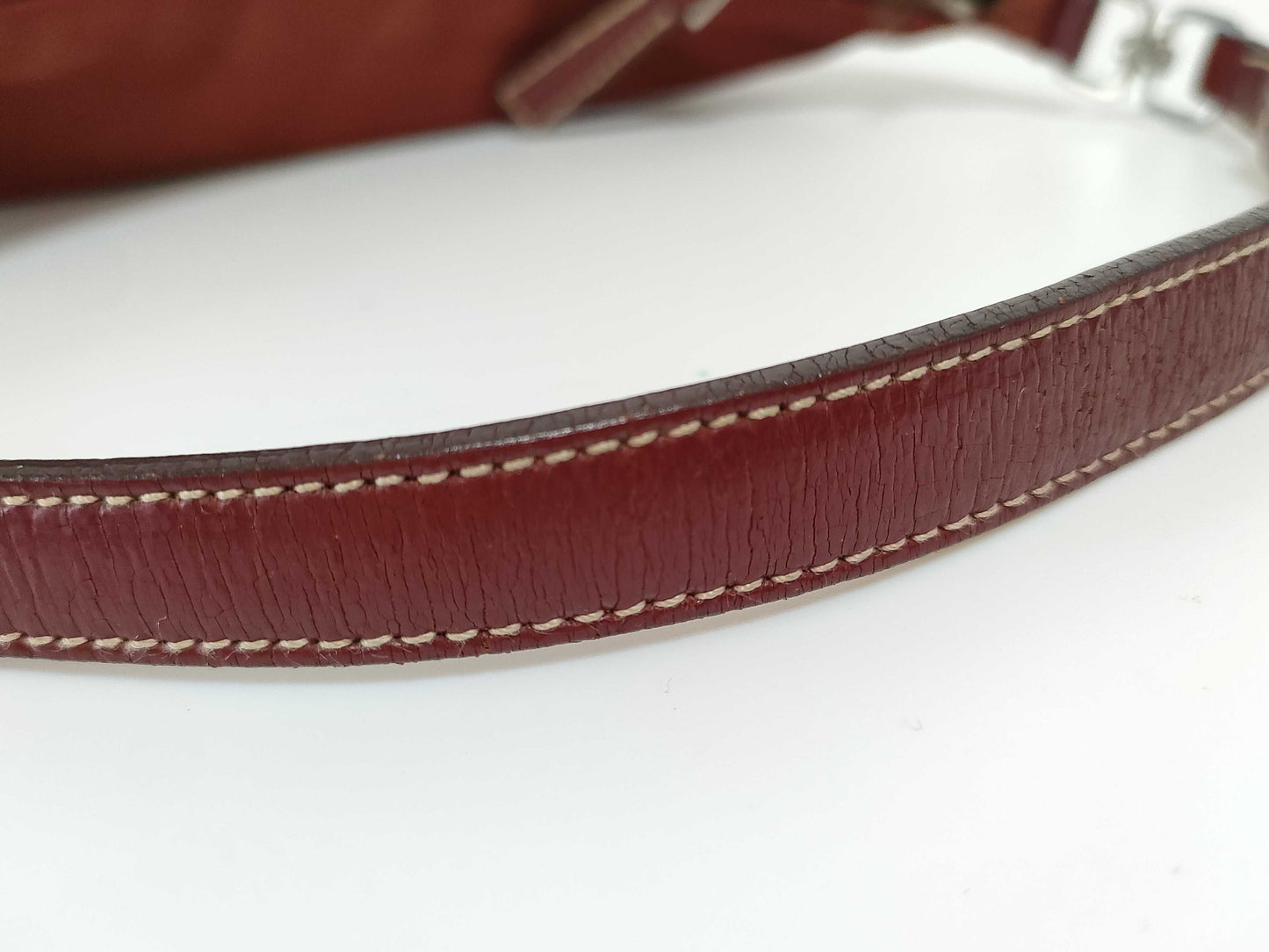 PRADA Nylon Triangle Logo Accessory Pouch Handbag