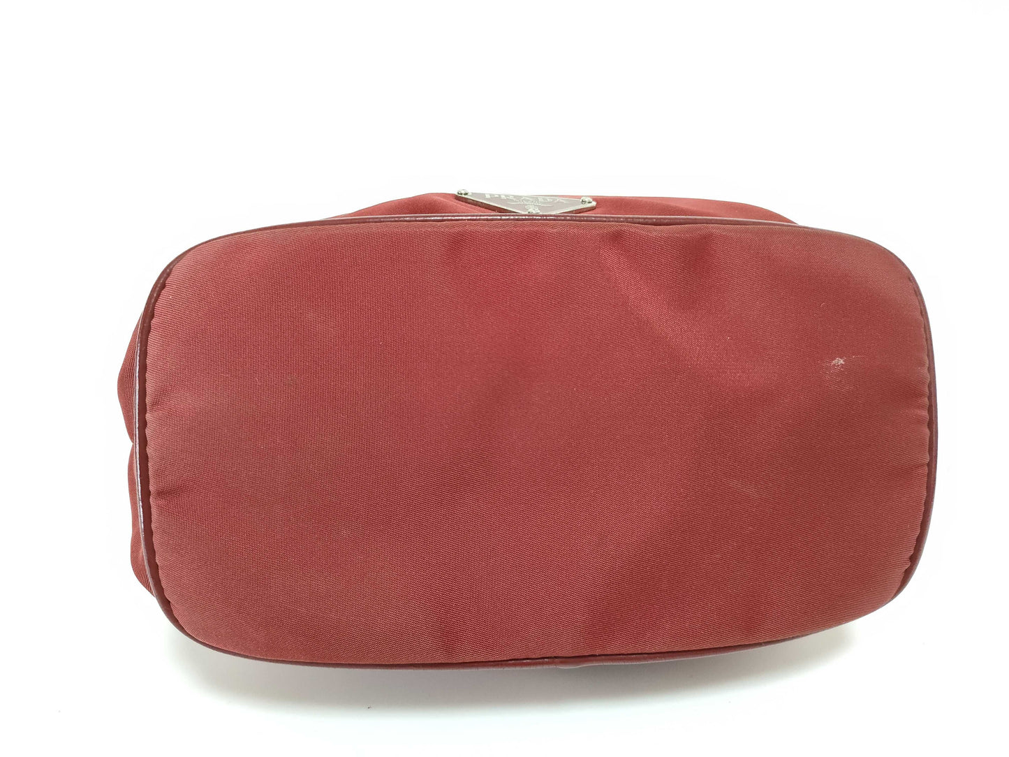 PRADA Nylon Triangle Logo Accessory Pouch Handbag