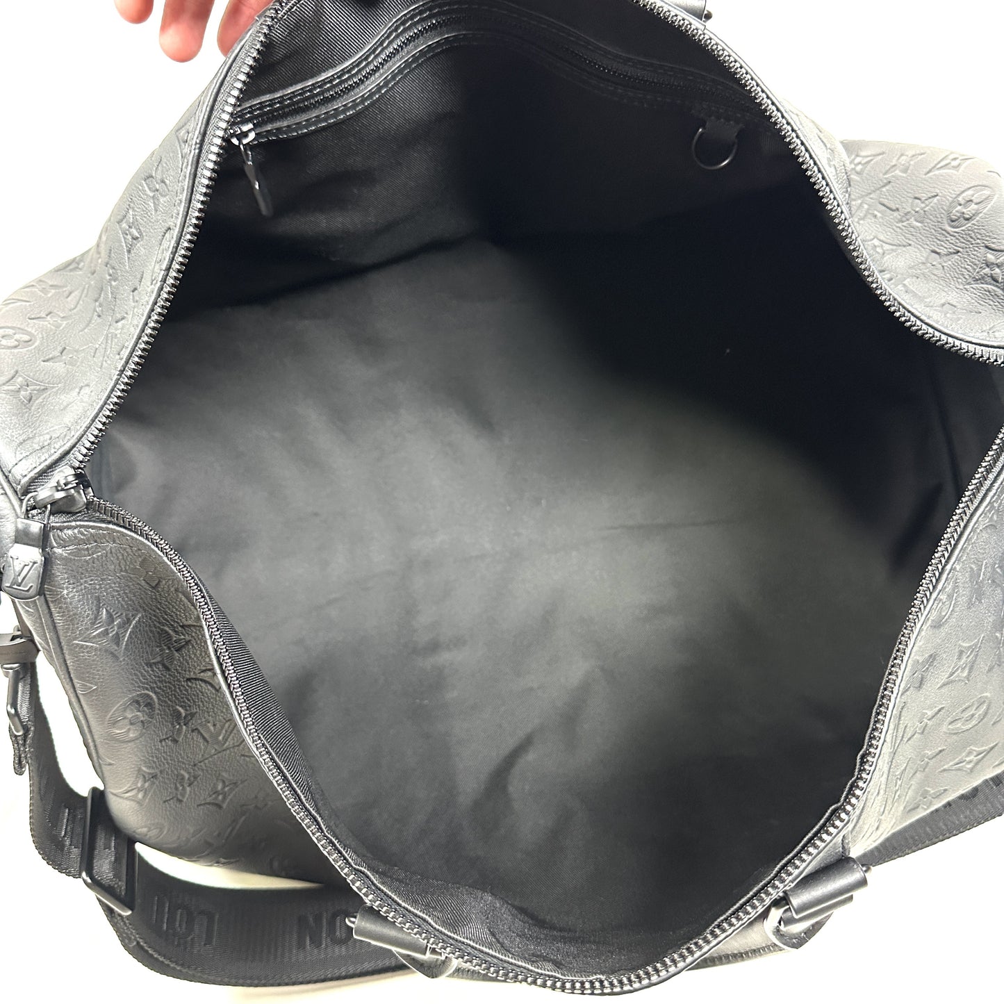LOUIS VUITTON Boston Bag M44810 2024 Monogram Shadow Keepall Bandouliere 50 Boston Bag