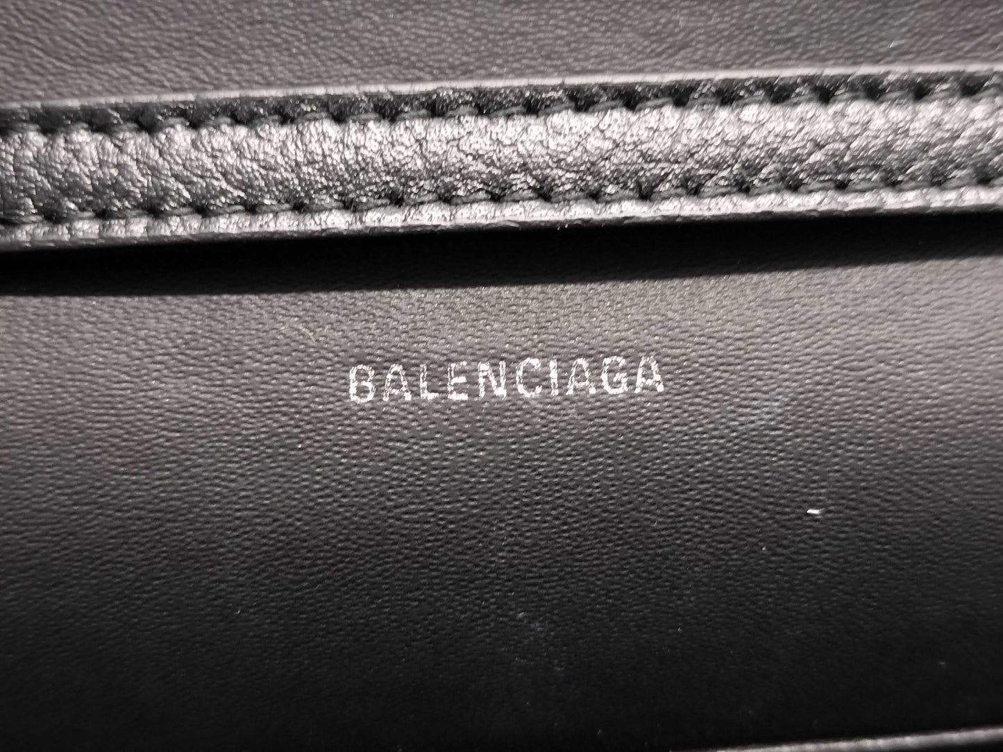 BALENCIAGA BALENCIAGA Mini Shoulder Bag 616034 Black with Silver Hardware Leather Shoulder Bag