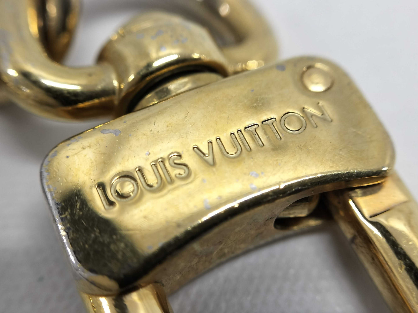 LOUIS VUITTON LOUIS VUITTON Bag Charm Keychain M68000 Gold Hardware GP Metal US1108 Key Case/Keychain