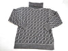 FENDI Zucca print turtleneck knit sweater top