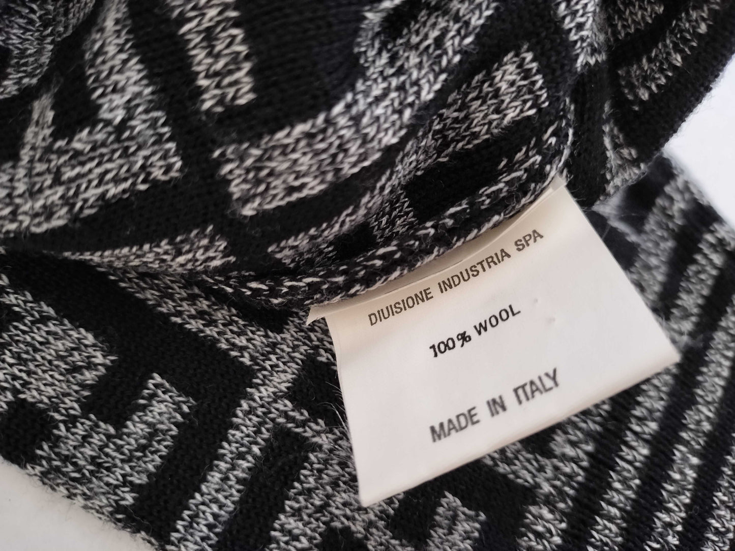 FENDI Zucca print turtleneck knit sweater top
