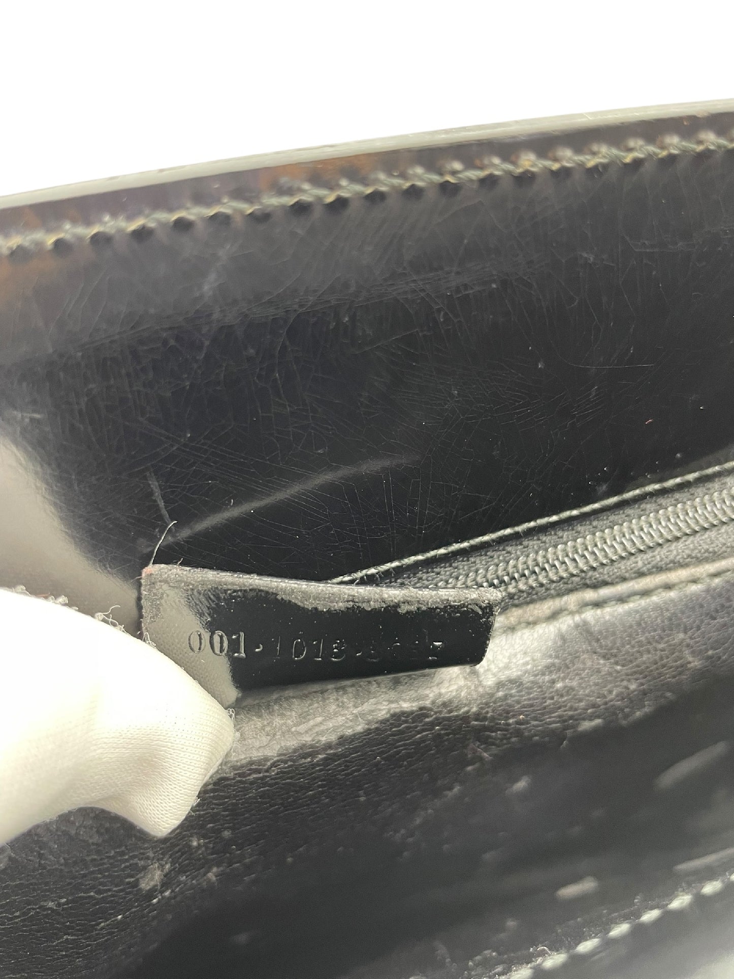 GUCCI GUCCI Gucci enamel shoulder bag black bag