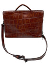 JEAN PAUL GAULTIER Jean Paul Gaultier Embossed Genuine Leather 2-Way Bag Brown Shoulder Bag