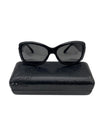 VERSACE VERSACE Versace sunglasses with rhinestones, black, with case. Sunglasses and eyeglasses.